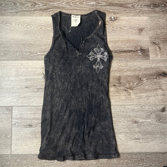 y2k tank top with rhinestones - Picture 1 of 4